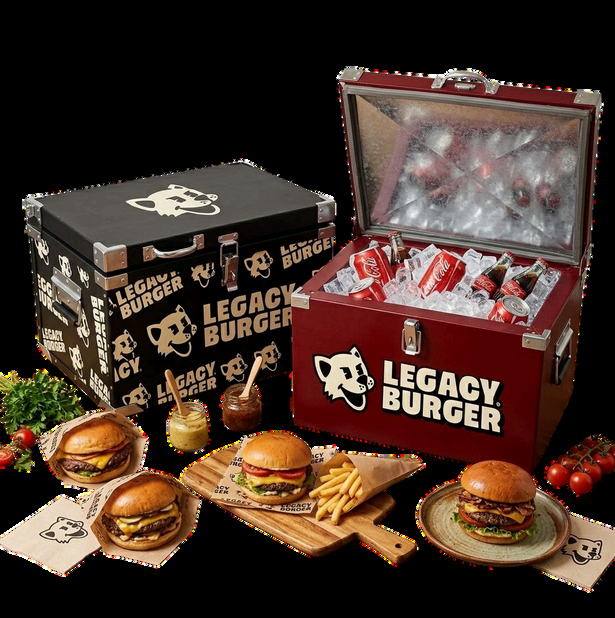 Kit Legacy Burger: coolers personalizados e hambúrgueres artesanais